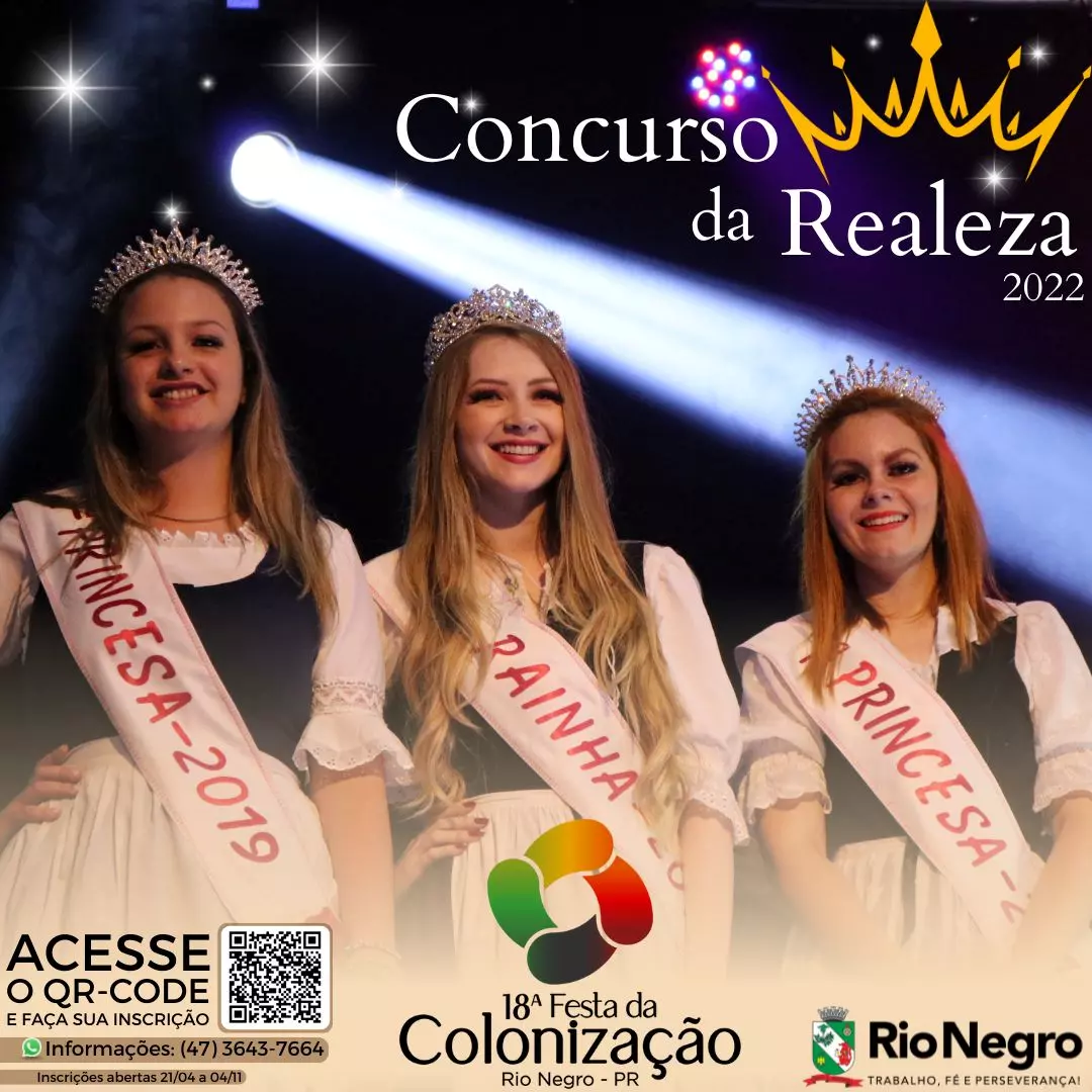 Concurso Realeza da 18ª Festa da Colonização está com inscrições abertas